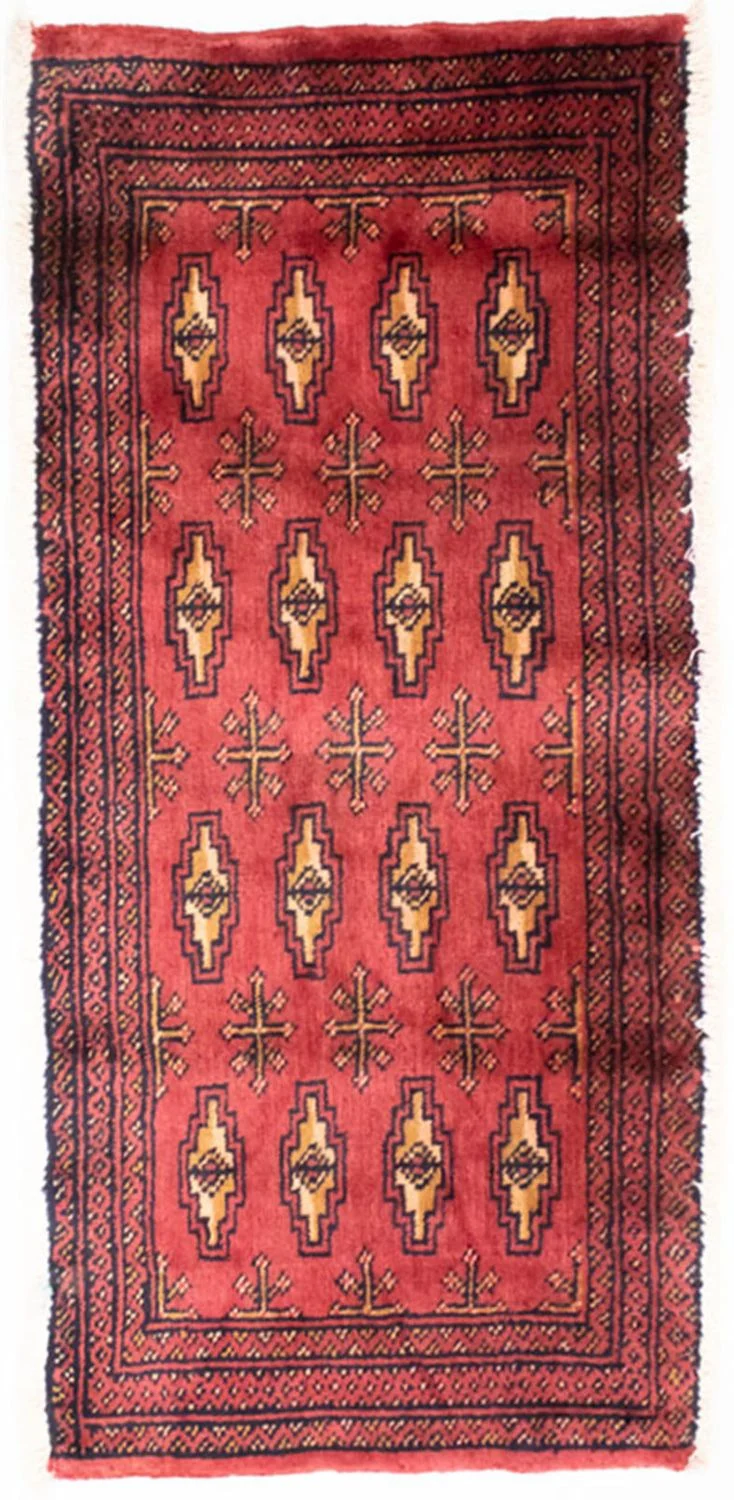 Turkaman Teppich 60x130cm - Orientteppich - rot