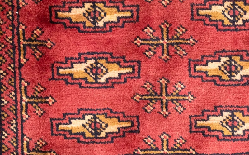 Turkaman Teppich 60x130cm - Orientteppich - rot