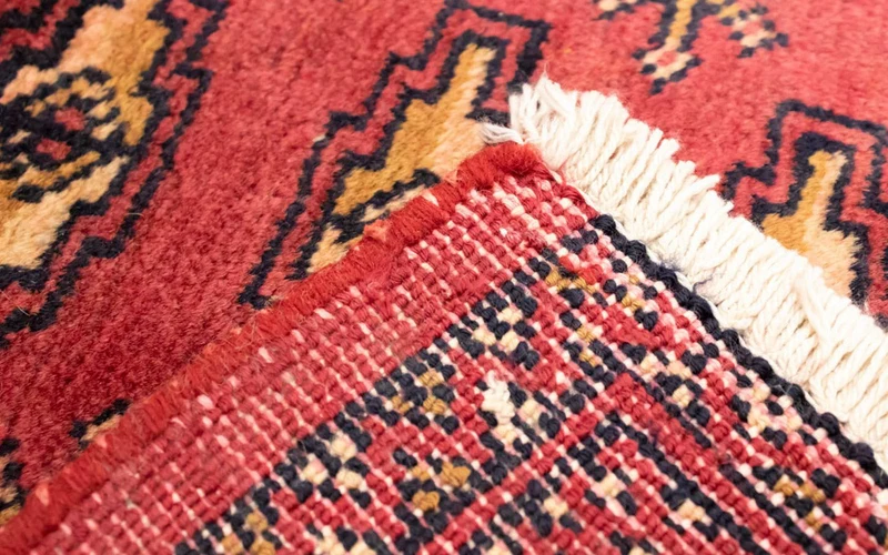 Turkaman Teppich 60x130cm - Orientteppich - rot