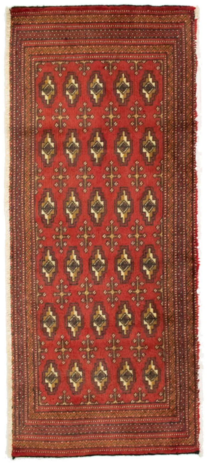 Turkaman Teppich 60x130cm - Orientteppich - rot
