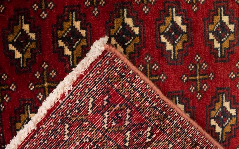 Turkaman Teppich 60x130cm - Orientteppich - rot