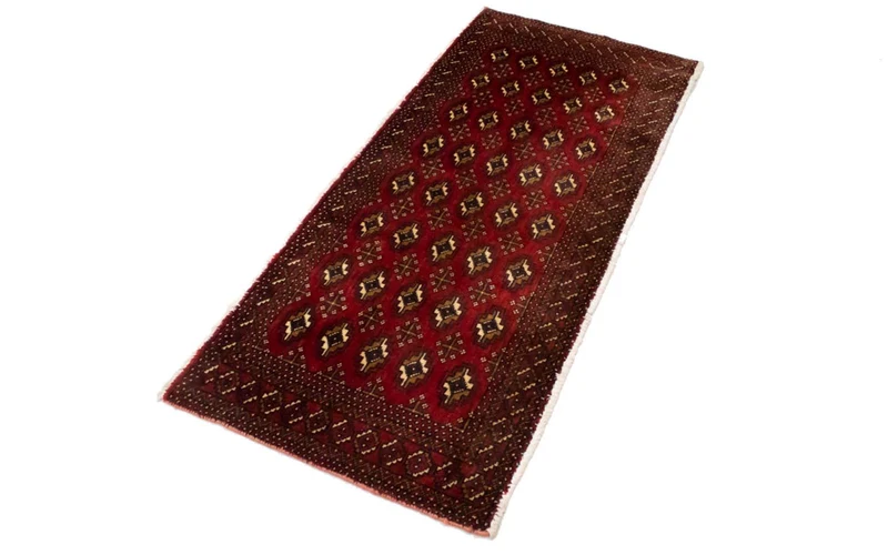 Turkaman Teppich 60x130cm - Orientteppich - rot