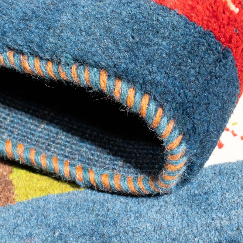 Gabbeh Persisch Teppich 62x90cm - Perserteppich Wollteppich - mehrfarbig