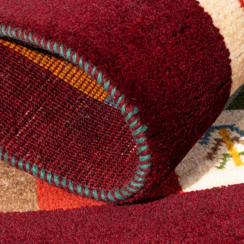 Gabbeh Persisch Teppich 61x88cm - Perserteppich Wollteppich - mehrfarbig