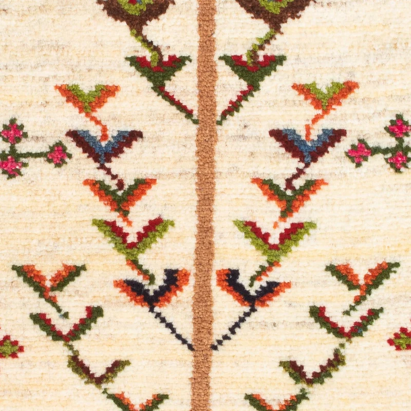 Gabbeh Persisch Teppich 63x92cm - Perserteppich Wollteppich - mehrfarbig