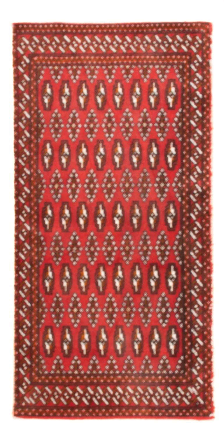 Turkaman Teppich 60x130cm - Orientteppich - rot