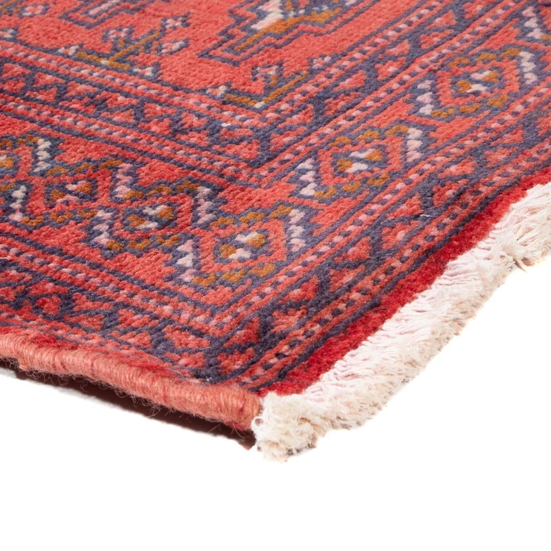 Turkaman Teppich 60x130cm - Orientteppich - hellrot