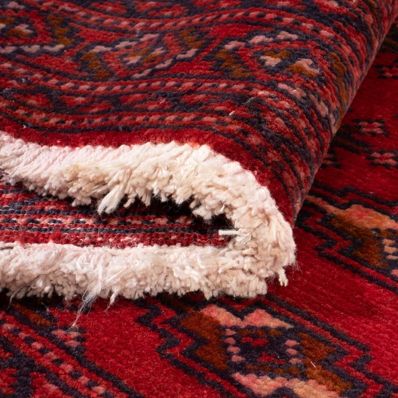 Turkaman Teppich 60x130cm - Orientteppich - hellrot