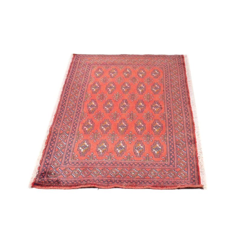 Turkaman Teppich 60x130cm - Orientteppich - hellrot
