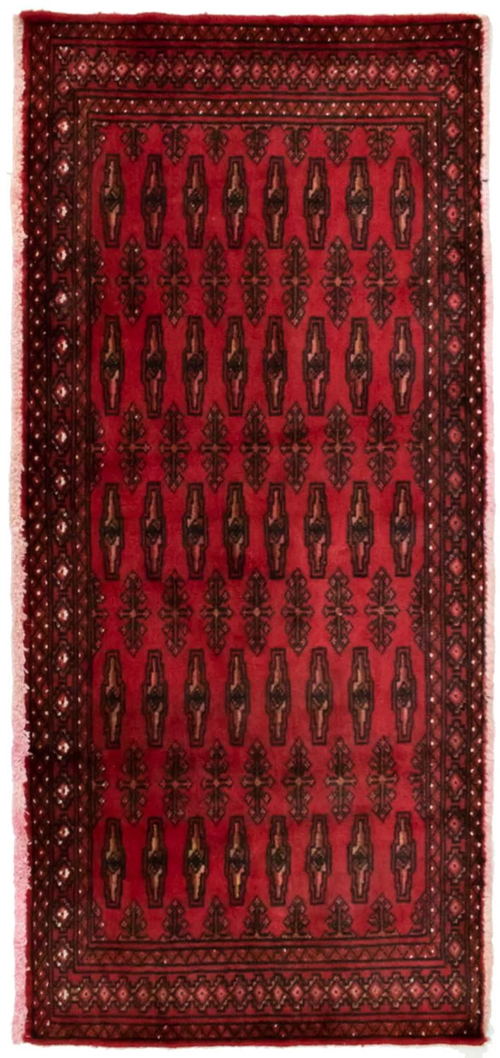 Turkaman Teppich 60x130cm - Orientteppich - rot