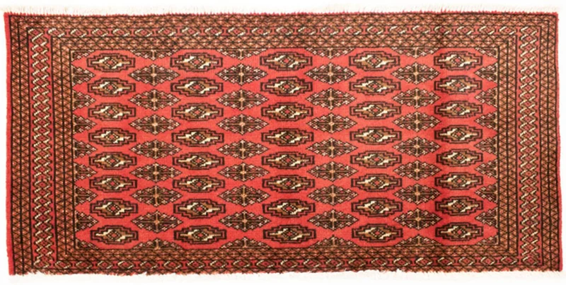 Turkaman Teppich 60x130cm - Orientteppich - rot