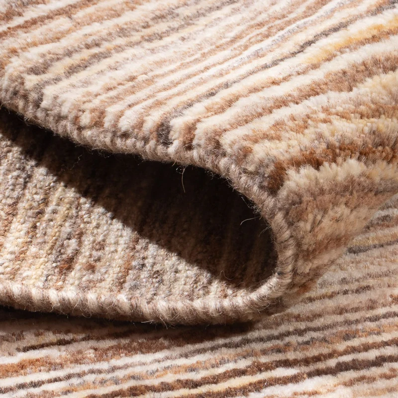 Gabbeh Persisch Teppich 60x94cm - Perserteppich Wollteppich - dunkelbeige