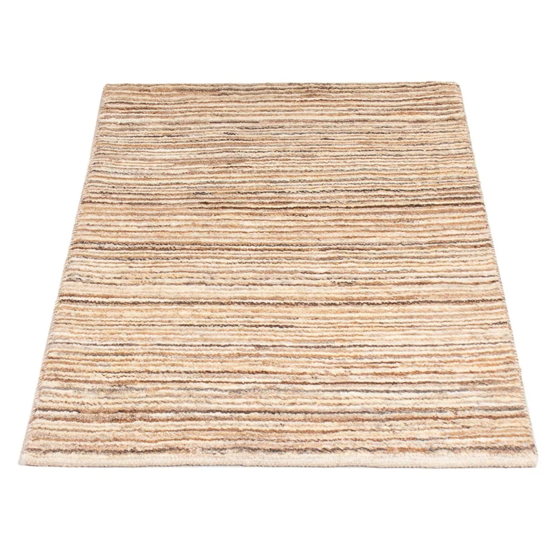Gabbeh Persisch Teppich 62x95cm - Perserteppich Wollteppich - dunkelbeige