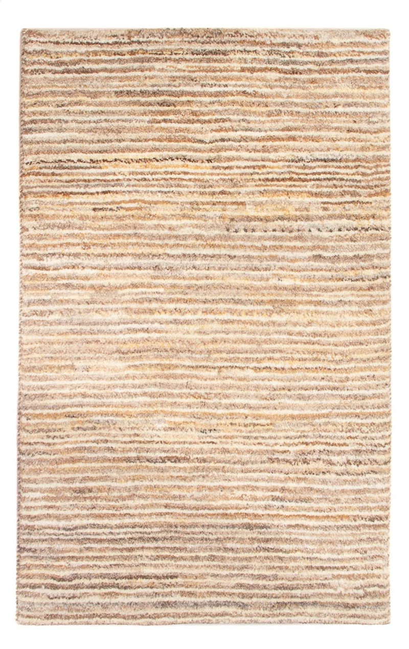 Gabbeh Persisch Teppich 58x90cm - Perserteppich Wollteppich - dunkelbeige