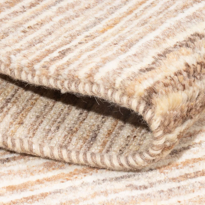 Gabbeh Persisch Teppich 58x90cm - Perserteppich Wollteppich - dunkelbeige