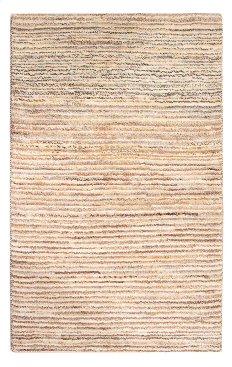 Gabbeh Persisch Teppich 60x92cm - Perserteppich Wollteppich - hellbeige