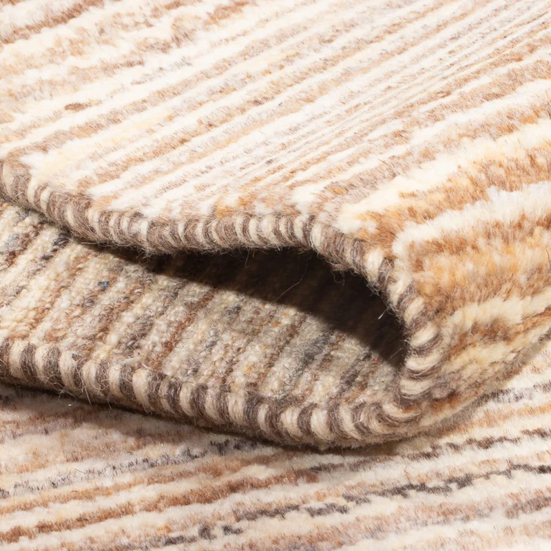Gabbeh Persisch Teppich 60x92cm - Perserteppich Wollteppich - hellbeige
