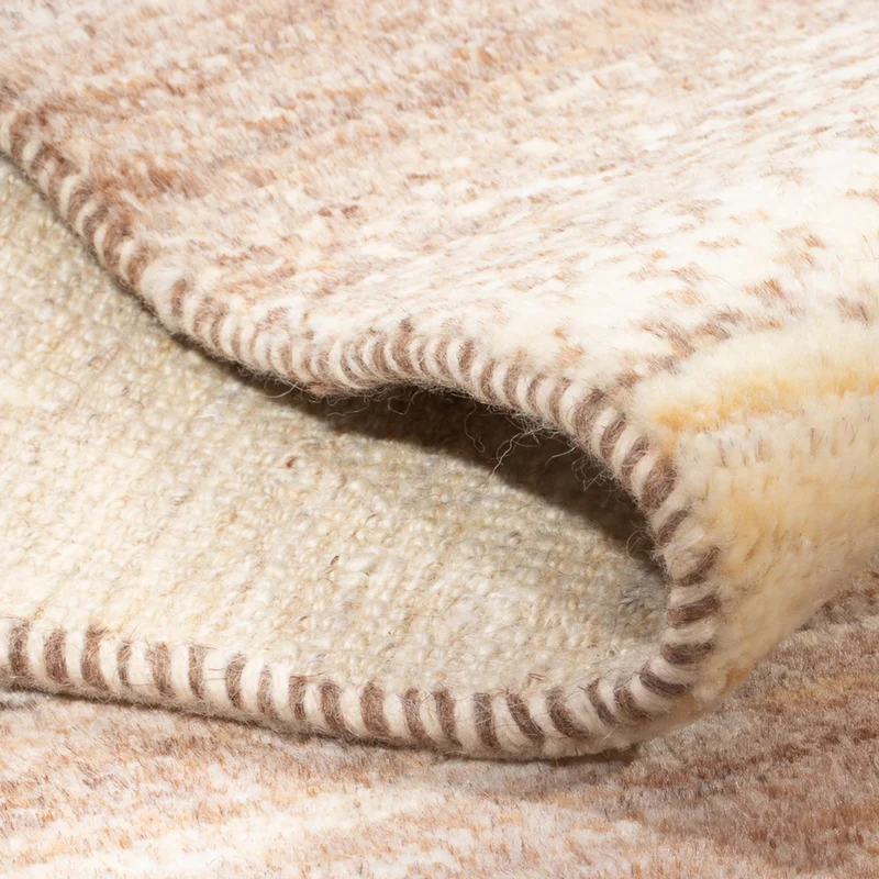 Gabbeh Persisch Teppich 58x93cm - Perserteppich Wollteppich - hellbeige