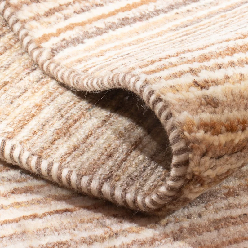 Gabbeh Persisch Teppich 58x93cm - Perserteppich Wollteppich - hellbeige