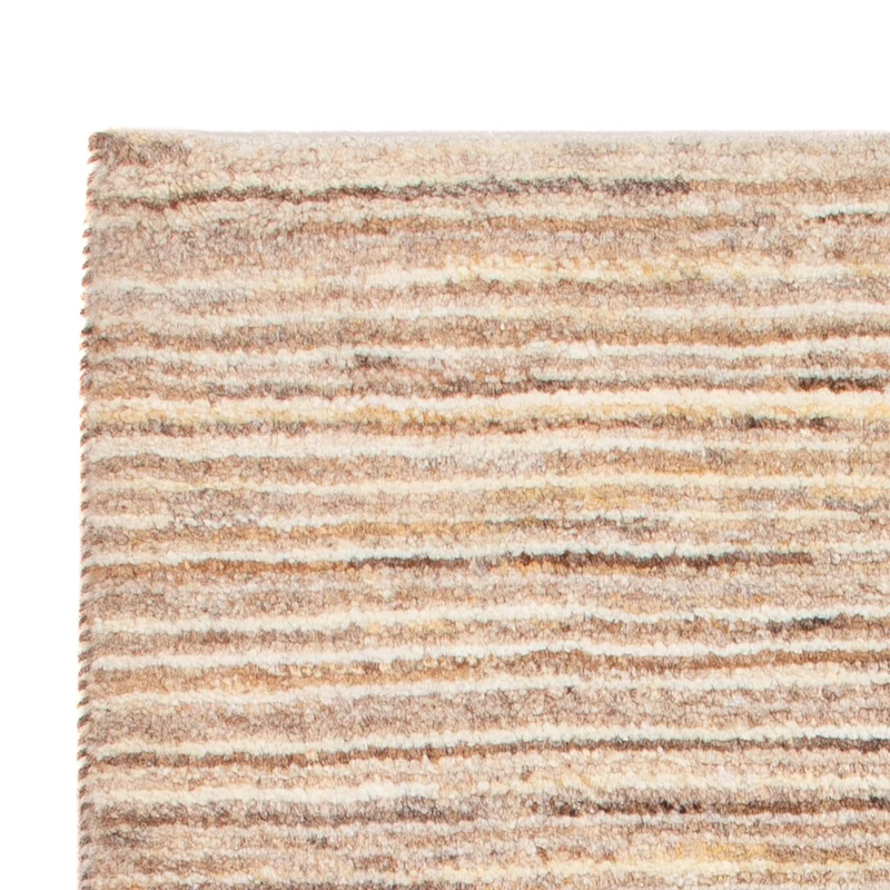 Gabbeh Persisch Teppich 61x92cm - Perserteppich Wollteppich - hellbeige