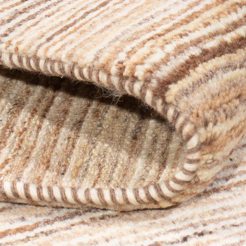 Gabbeh Persisch Teppich 61x96cm - Perserteppich Wollteppich - hellbeige