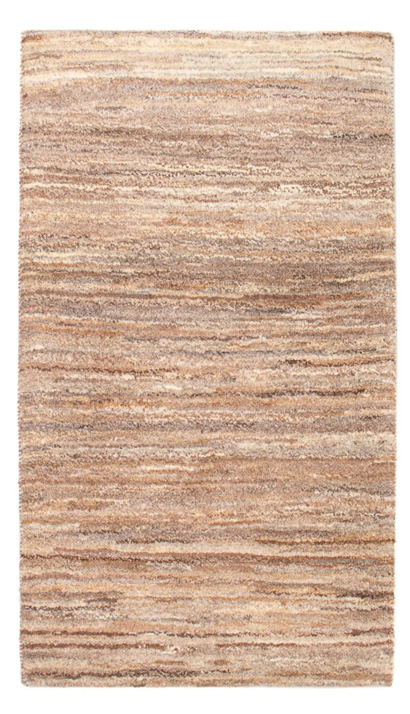 Gabbeh Persisch Teppich 60x96cm - Perserteppich Wollteppich - hellbraun