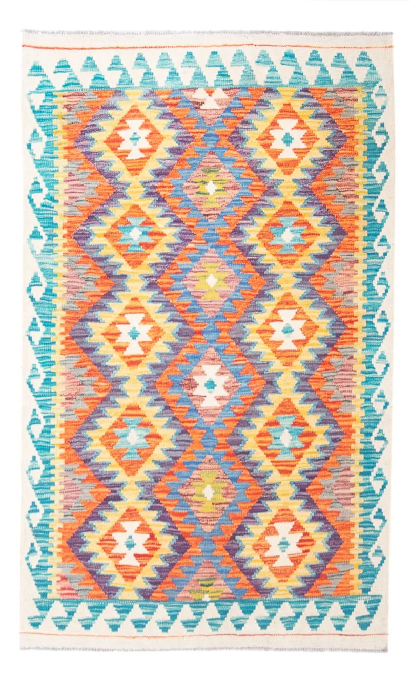 Kelim Maimene Teppich 102x155cm - mehrfarbig