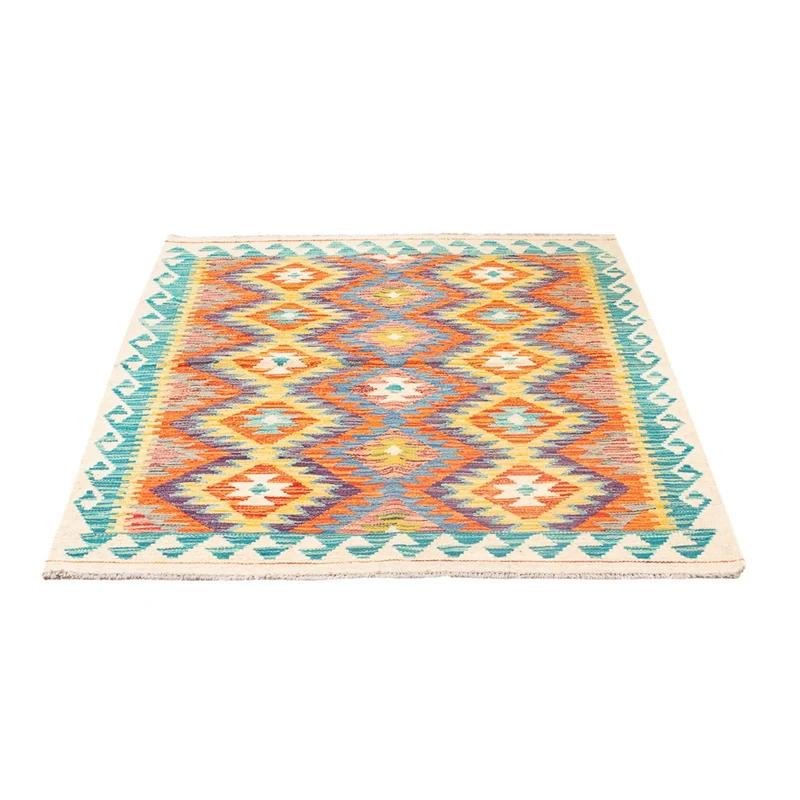 Kelim Maimene Teppich 102x155cm - mehrfarbig