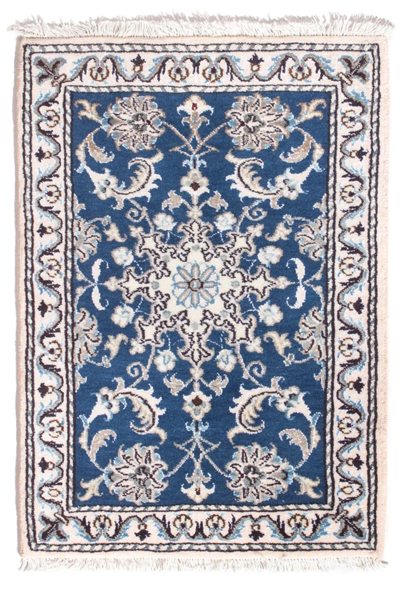 Nain - 12La Teppich 60x90cm - Perserteppich - blau