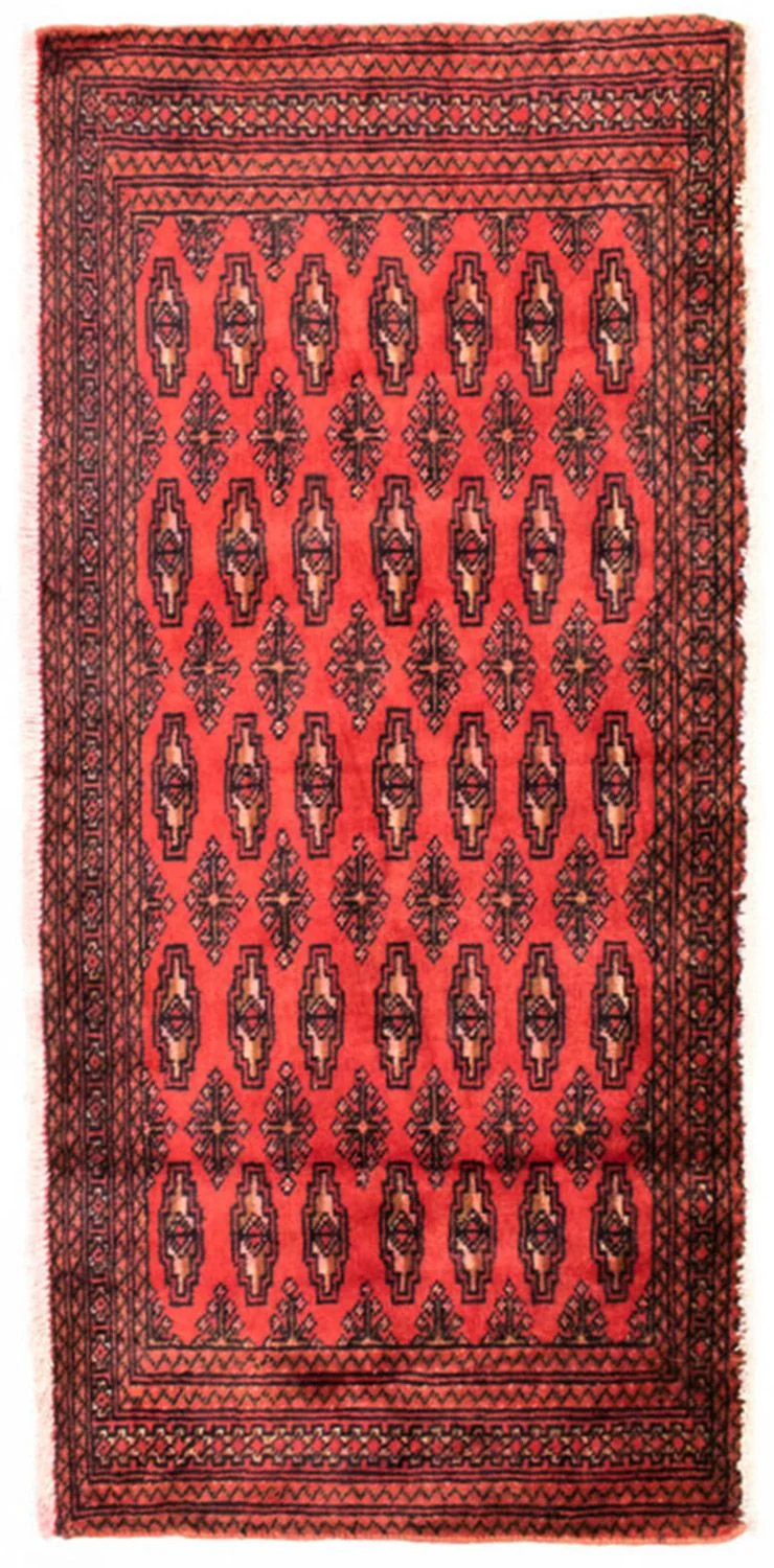 Turkaman Teppich 60x130cm - Orientteppich - rot