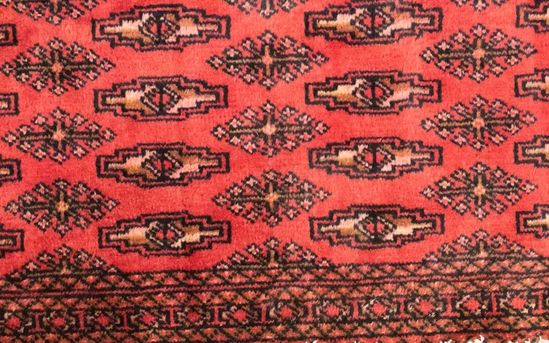 Turkaman Teppich 60x130cm - Orientteppich - rot