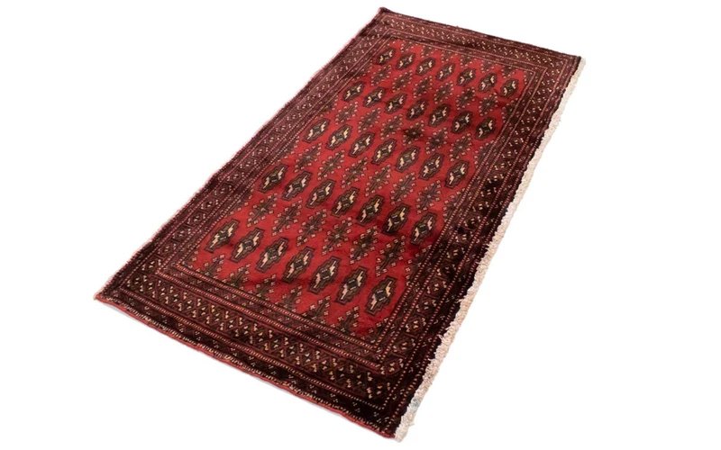 Turkaman Teppich 60x130cm - Orientteppich - rot