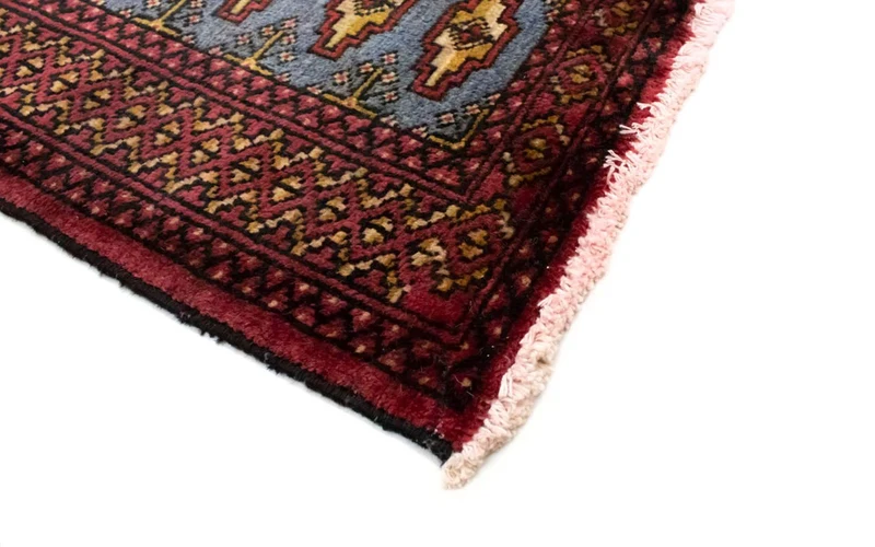 Turkaman Teppich 60x130cm - Orientteppich - blau