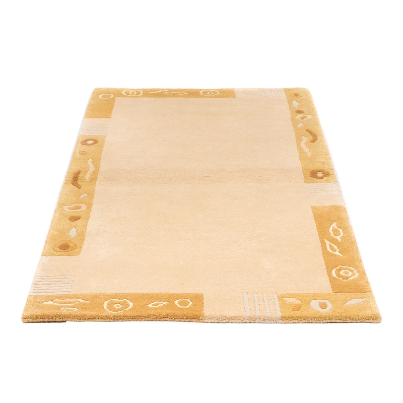 Nepal Teppich 90x160cm - Wollteppich - beige
