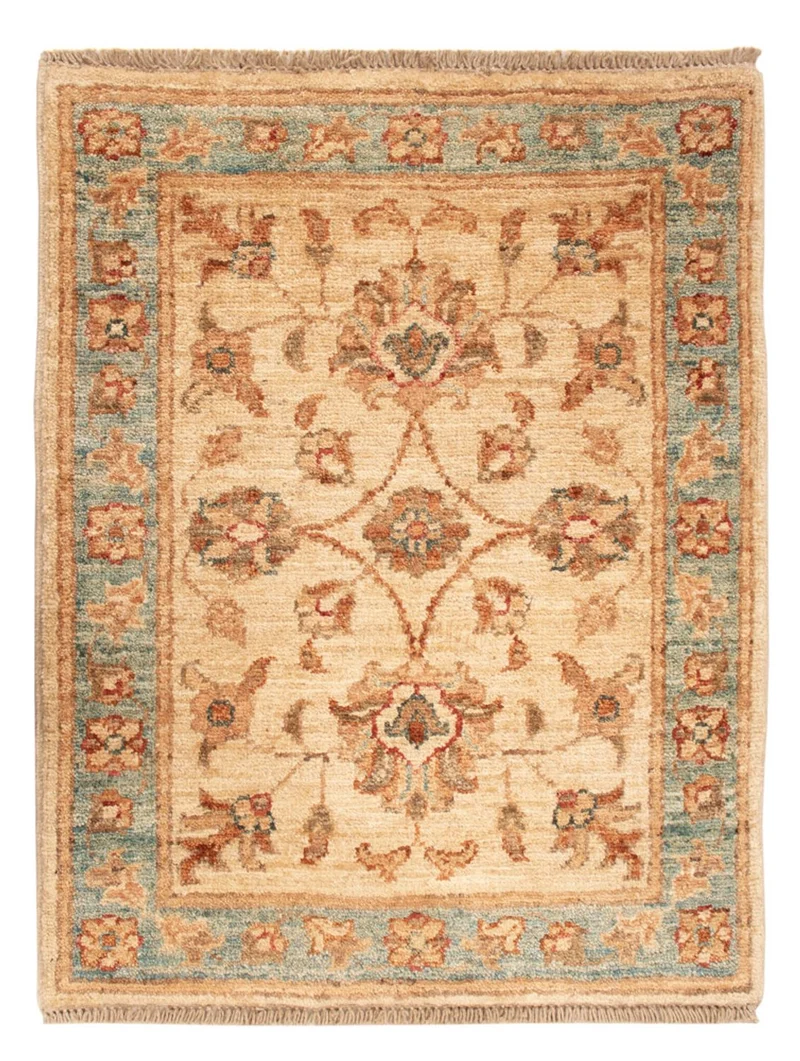 Ziegler Teppich 52x66cm - Orientteppich - beige