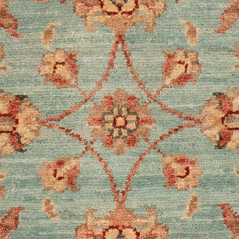 Ziegler Teppich 53x71cm - Orientteppich - türkis