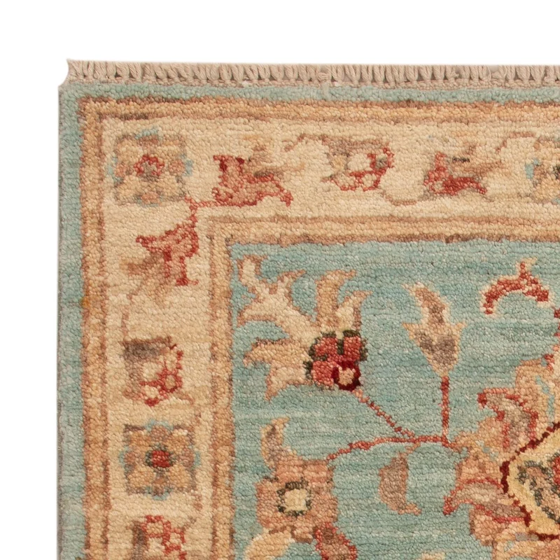 Ziegler Teppich 53x71cm - Orientteppich - türkis