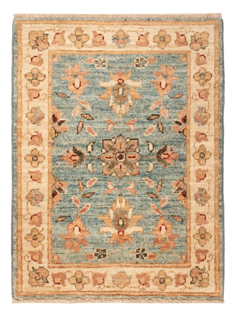 Ziegler Teppich 50x67cm - Orientteppich - türkis