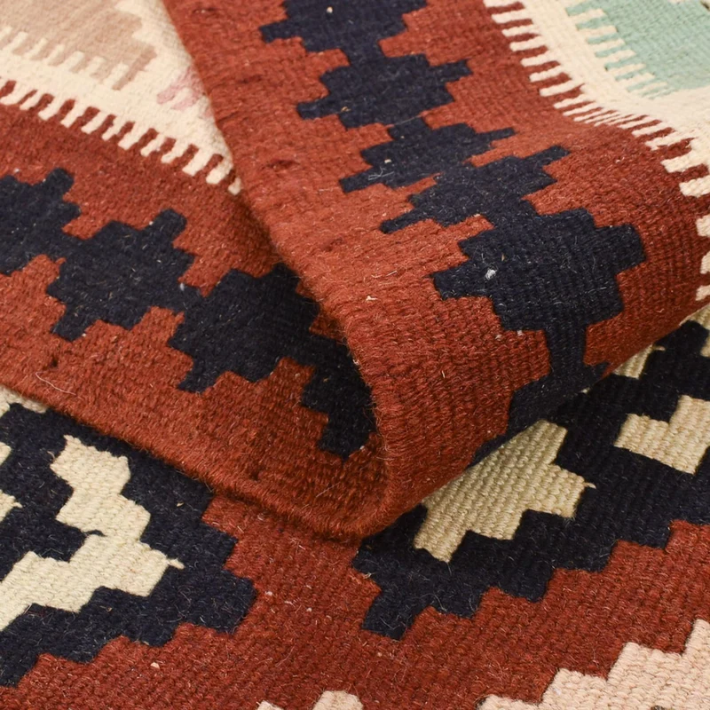 Kelim Fars Teppich 103x144cm - mehrfarbig