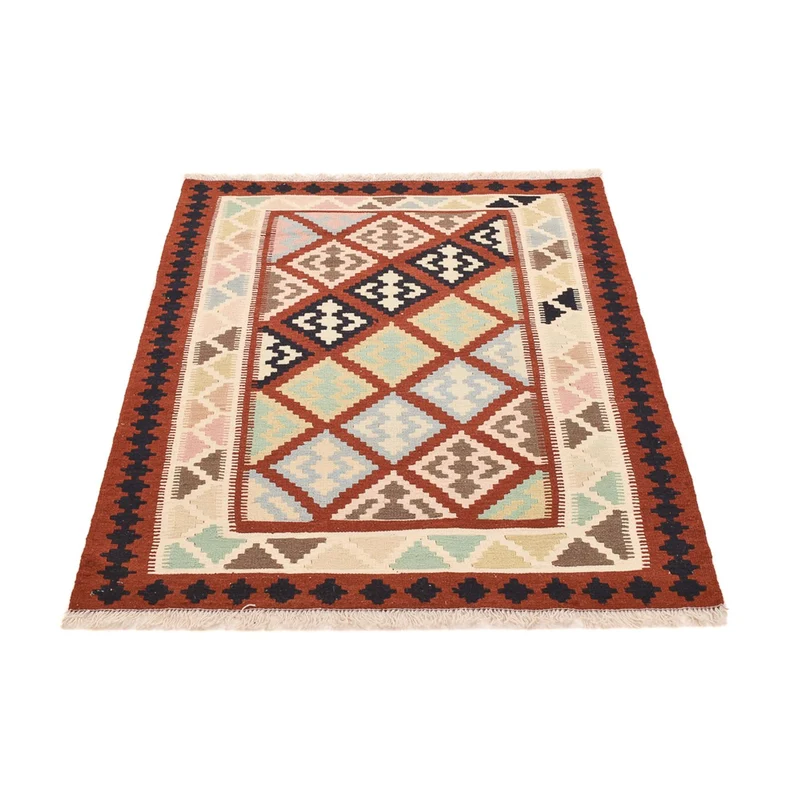 Kelim Fars Teppich 103x144cm - mehrfarbig