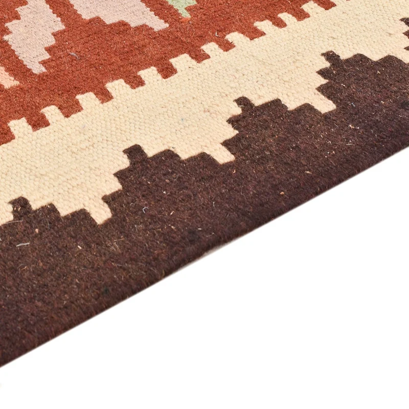Kelim Fars Teppich 102x142cm - mehrfarbig
