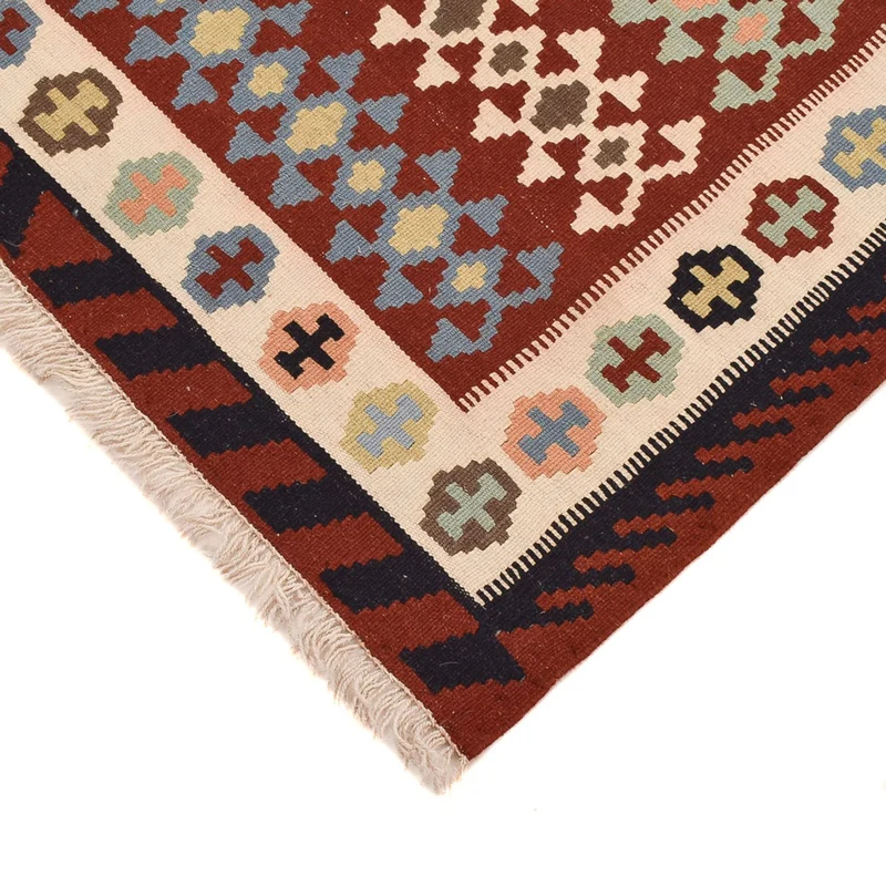 Kelim Fars Teppich 100x148cm - mehrfarbig