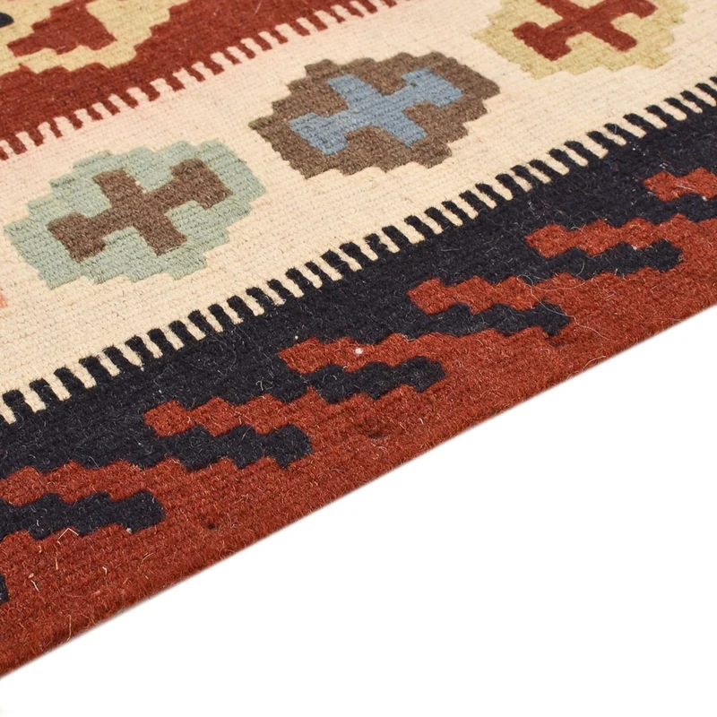 Kelim Fars Teppich 100x148cm - mehrfarbig