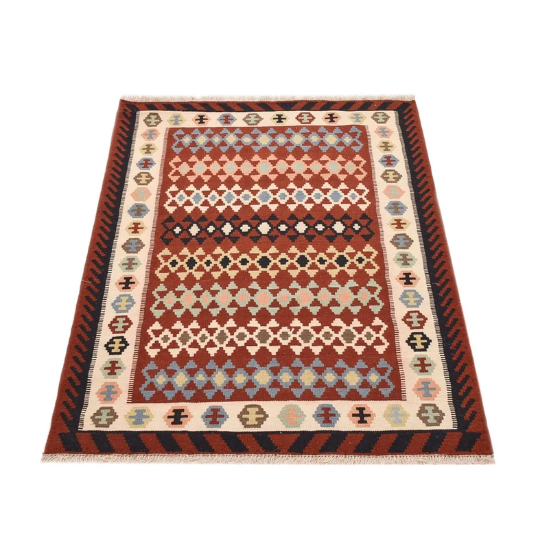 Kelim Fars Teppich 100x148cm - mehrfarbig