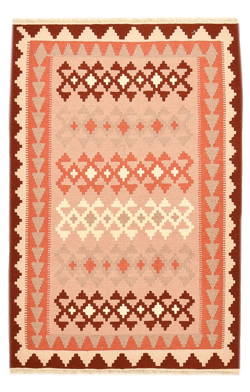 Kelim Fars Teppich 100x150cm - mehrfarbig