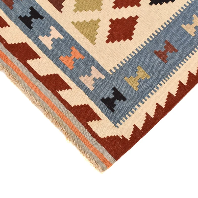Kelim Fars Teppich 100x147cm - mehrfarbig