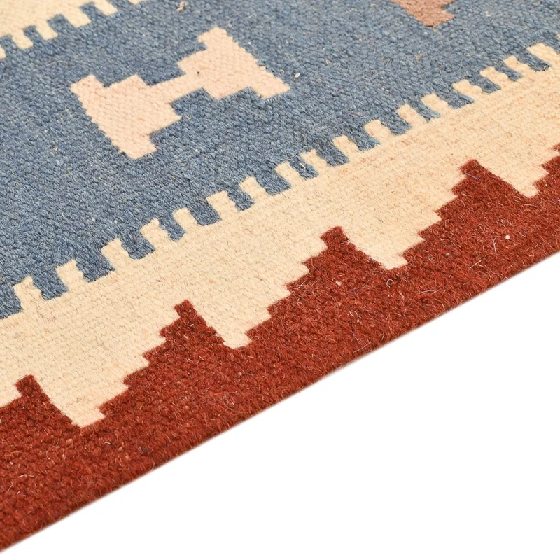 Kelim Fars Teppich 100x147cm - mehrfarbig