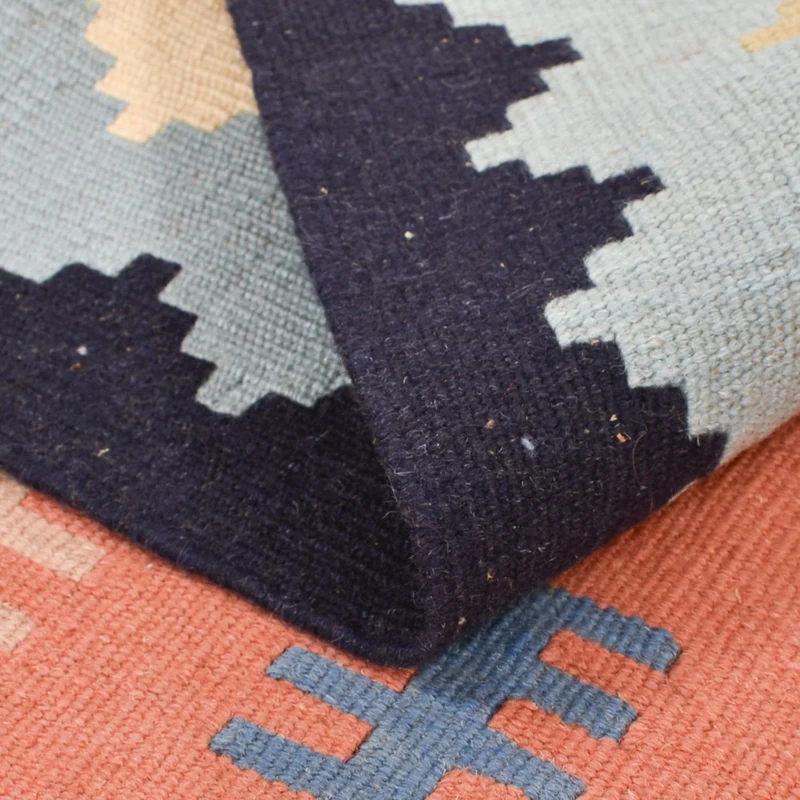Kelim Fars Teppich 100x143cm - mehrfarbig
