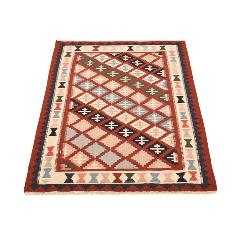 Kelim Fars Teppich 100x150cm - mehrfarbig