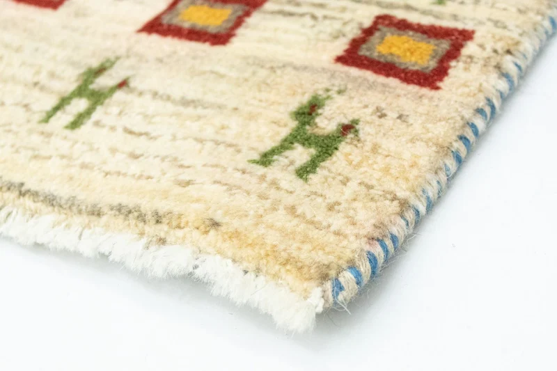 Gabbeh Persisch Teppich 40x60cm - Perserteppich Wollteppich - mehrfarbig